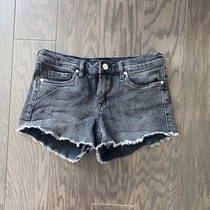 BLANK NYC Black Denim Low Rise Shorts